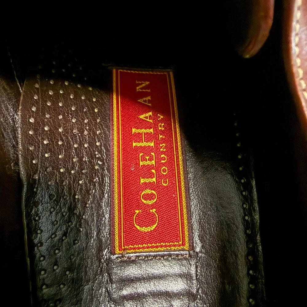 Cole Haan Country Brown Leather Derby Shoes Size 8 Timeless Old Money